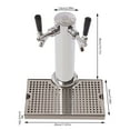 thumbnail image 3 of Double-Faucet Beer Tower Beer Column Kit W/Dual Gauge Regulator for Bars,Homes, 3 of 12
