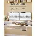 thumbnail image 4 of DESINO 63 x 30 Inch Height Adjustable Electric Standing Desk with Drawers, Stand Up Table with Large Storage Shelf, Sit Stand Desk for Home Office, White, 4 of 9
