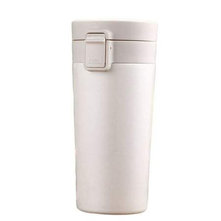 

JINGT Insulated Travel Coffee Mug Cup Thermal Stainless Steel Flask Vacuum Flip Lid A