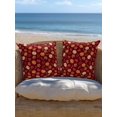 thumbnail image 5 of Outdoor Pillows Waterproof, Thanksgiving Fall Bedding Throw Pillows with Insert for Couch Sofa Bed, Maple Leaf Pumpkin Botanical Orange 18x18 Inch Pillowcases Decorative Camping Patio Pillow Set of 1, 5 of 8