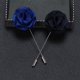 thumbnail image 5 of Broche de hombre con corpiño largo y clásico con flores, broche de hombre a juego, corpiño de seda sintética, 5 of 5