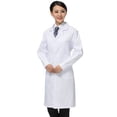 thumbnail image 3 of de laboratorio blanca unisex para hombre, para mujer, uniforme, para Sunnimix Abrigos largos de laboratorio, 3 of 8