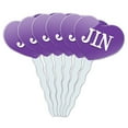 thumbnail image 1 of Jin Heart Love Cupcake Picks Toppers - Set of 6, 1 of 1