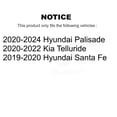 thumbnail image 2 of SIM Rear Semi-Metallic Disc Brake Pads SIM-2199 for Car Hyundai Palisade Santa Fe Kia Telluride, 2 of 8