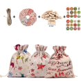 thumbnail image 2 of Bolsa de regalo de Navidad yuxing 24 pequeñas bolsas de tela colgantes 21*15*1 Números azules, 2 of 5