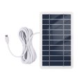 thumbnail image 2 of Solar 2W 5V Portable Solar Charger Waterproof Solar Panel Charger for Camping with Micro USB Plug for Charging Mobile Phones Mini Fans LED Light Home Monitor Camera, 2 of 7