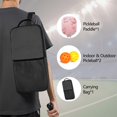thumbnail image 2 of Pickleball Paddles Set Of 1, Fiberglass Surface, World Map Print, 1 Paddle, 2 Balls & Bag, 2 of 5
