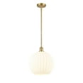 thumbnail image 2 of Innovations Lighting - White Venetian - 1 Light Stem Hung Pendant In Modern, 2 of 7