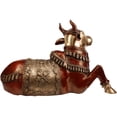 thumbnail image 2 of Large Size Nandi Brass Statue Lord Shiva’s Mount | Handmade | Made in India, 2 of 2