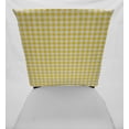 thumbnail image 2 of Checked Gingham Dining Room Chair Back Covers or Seat Covers by Penny's Needful Things (Both Chair Back & Seat Cover) (20 W x 20 H CHAIR BACK) (Yellow), 2 of 5