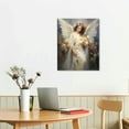 thumbnail image 3 of JRXY  Angel Canvas Wall Art Angel Wing Painting Prints Elegant Girls Picture Abstract Vintage Artwork for Living Room Home Decor Framed 12x16 in, 3 of 5