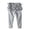 Grey, variant on Baby Toddler and Little Girls Ruffles Waist Leggings Solid Color Pants,Color:Orange