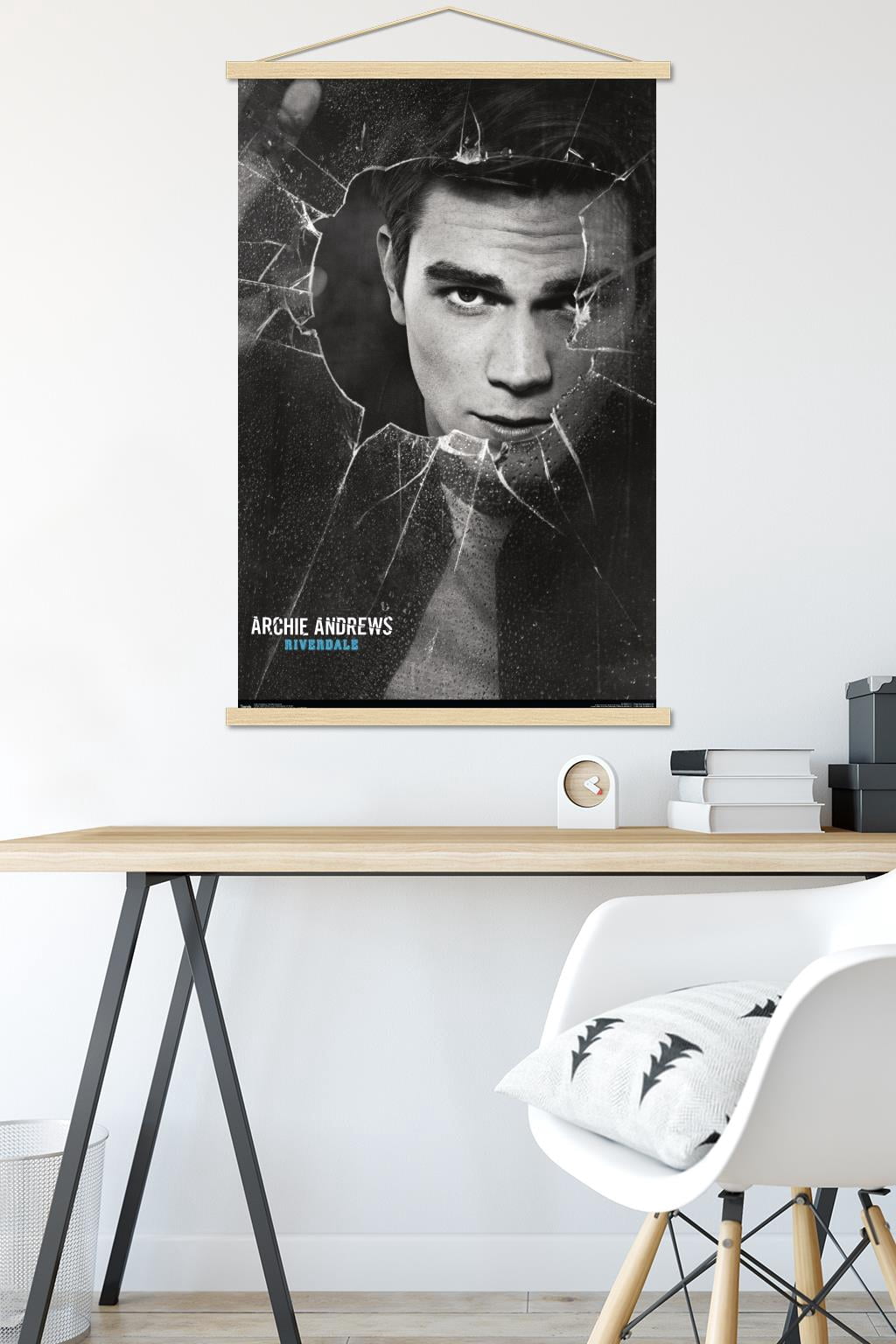 Riverdale - Shattered Archie Wall Poster with Wooden Magnetic Frame, 22.375" x 34"