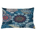 thumbnail image 1 of Flower Throw Pillow Cushion Cover, Abstract Flower Design Colors Modern Inspirations Complex Style Nature Depiction, Decorative Square Accent Pillow Case, 24 X 24 Inches, Multicolor, by Ambesonne, 1 of 2