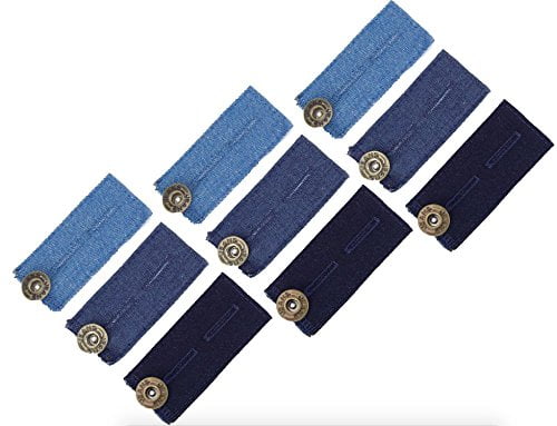 Denim Pant Extenders to Make Your Jeans Fit Again 9-Pack in 3 Denim Washes