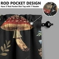 thumbnail image 5 of Woodland Mushroom Kitchen Curtains Set, Rod Pocket Tier and Valance, Whimsical Mushroom Kitchen Curtains for Cottagecore Decor, 5 of 6