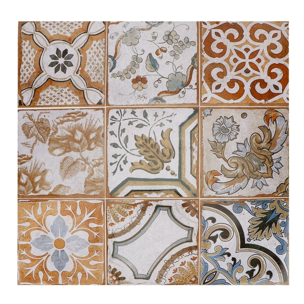 Adhesivo de pared de bricolaje adhesivo de azulejo a prueba de aceite de PVC de 24 piezas para el dormitorio del hogar ANGGREK Otros