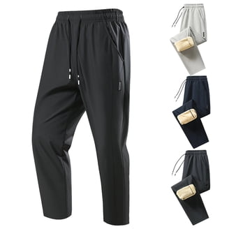 Layer 8 Men's Qwick Dry 4-Way Stretch Athletic Knit Pant w/ Zip