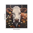 thumbnail image 3 of Dishwasher Magnet Cover, Highland Cow Flower Decorative Refrigerator Magnet, 23 x 26 Inch Trimmable Dishwasher Front Panel Cover for Home Kitchen Laundry Decorations, Easy Clean, 3 of 6