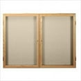 thumbnail image 3 of Ghent PW13630F-93 36 in. x 30 in. 1-Door Oak Wood Frame Enclosed Fabric Tackboard - Blue, 3 of 4