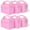 Pop-up Pink-1 count (Pack of 25), variant on 50 Rainbow Party Favor Boxes For Birthday Box Polka Dot And Striped Colorful GooWith Handles 6" Gable Candy Paper Gift