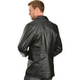 thumbnail image 3 of Western Blazer Mens Lambskin Button Back Vent Black 501-11, 3 of 4