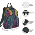 thumbnail image 4 of Balery Neon Zombie Skull Lightweight Backpack for Men and Women - Durable and Water-Resistant, Ideal for School, Work, Travel, and Everyday Use, 4 of 9