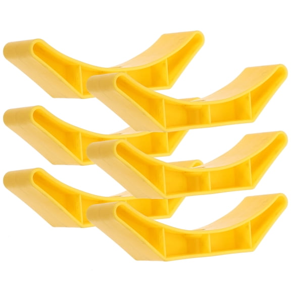 Raindrops Dumbbell Weight Rack 6Pcs Yellow Plastic for Home and Commercial Gym Use