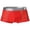 Red, variant on Mens Boxers Briefs,Men's ice silk pattern flat angle perspective briefs,Mens Gift
