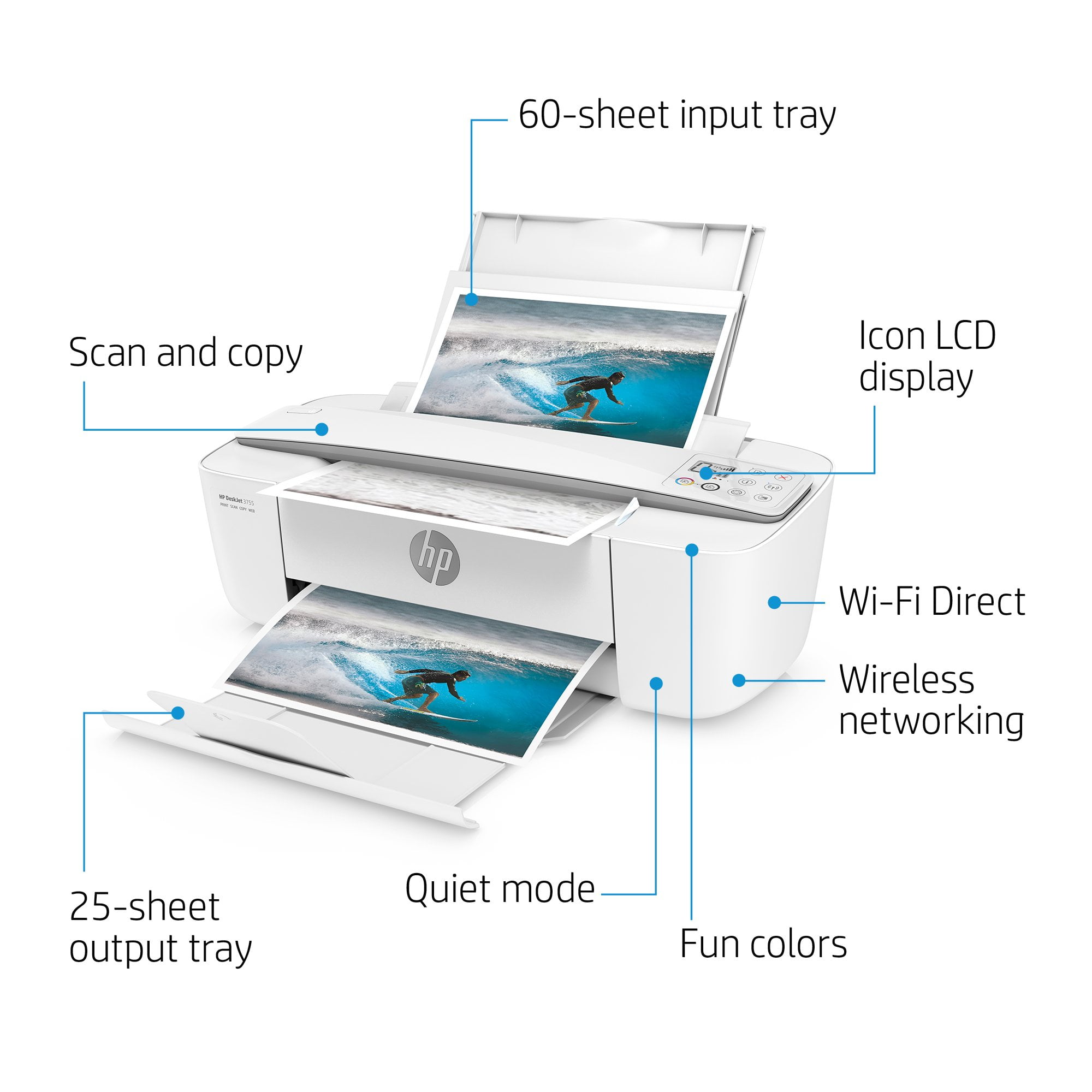 hp deskjet 3755 printer walmart