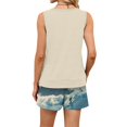 thumbnail image 7 of GILIGEGE Two Piece Sets for Women Printed Shorts and Sleeveless Top Matching Sets Beach Scoop Neck Tank Tops Shorts Sets Clothing High Waisted Hawaiian Shorts Resort Wear 2026 Casual Outfits Beige, 7 of 7