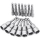 thumbnail image 1 of 14 Pieces Screwdriver Socket 6-19mm - Bit Adapter, Hexagonal for Nut Driver for Hand Drill, Electric Screwdriver, Socket Wrench, 1 of 4