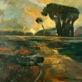 thumbnail image 2 of Stevens, Allayn 20x20 Black Ornate Wood Framed with Double Matting Museum Art Print Titled - Safari Road, 2 of 4