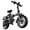 Black-48V 15Ah-20mph, variant on DTTZH 750W Folding Electric Bike for Adults, 28MPH, 60 Miles, 48V/15Ah Removable Battery, 14" Tires Ebike, Electric Mini Bike, UL 2849 Certified