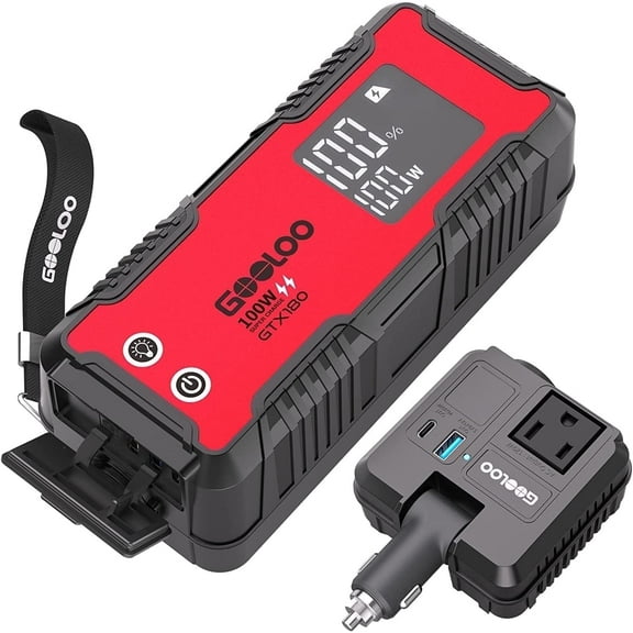 GOOLOO Portable Power Station,180Wh 50000mAh Generator with 100W in/out Fast Charging,Mini Battery Backup USB QC3.0 150W DC/120W AC for Outdoor Camping Home Emergency