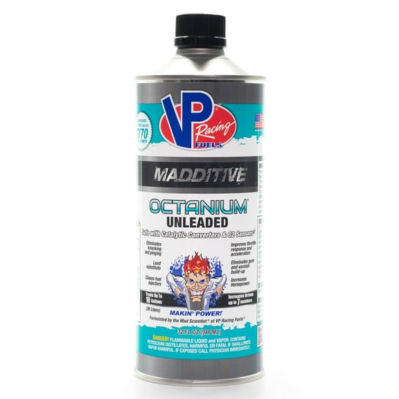 VP Racing Fuels Octanium Booster Unleaded 32 oz., Pack of 8