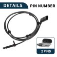 thumbnail image 5 of Unique Bargains ABS Wheel Speed Sensor for Mercedes-Benz GLC300 C300 C400 No.A2539053400 Front Right ABS Speed Sensor, 5 of 6