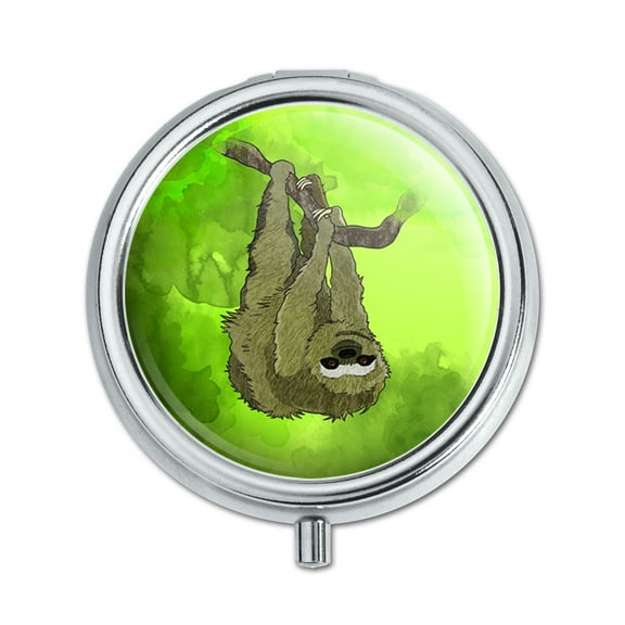 Sloth Watercolor Pill Box