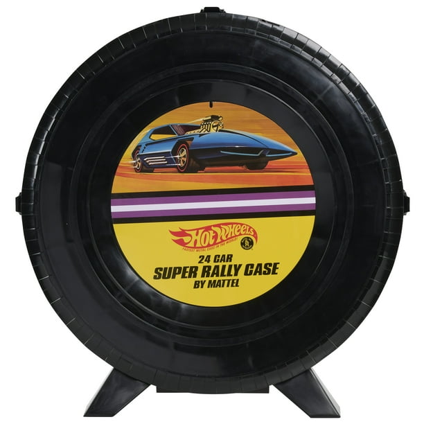 Hot Wheels Super Rally Car Case - Holds 24 Cars, Ages 3+ - Walmart