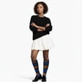 thumbnail image 5 of COUVER Women’s Stylish Argyle Knee High Socks, 2 Pairs, Coffee Mustard Royal, 5 of 7