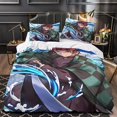 thumbnail image 3 of Ghost Slayer Bed Linen Set With Ultra Soft And Hypoallergenic Microfiber Duvet Cover 135*200 Cm, 3 of 5