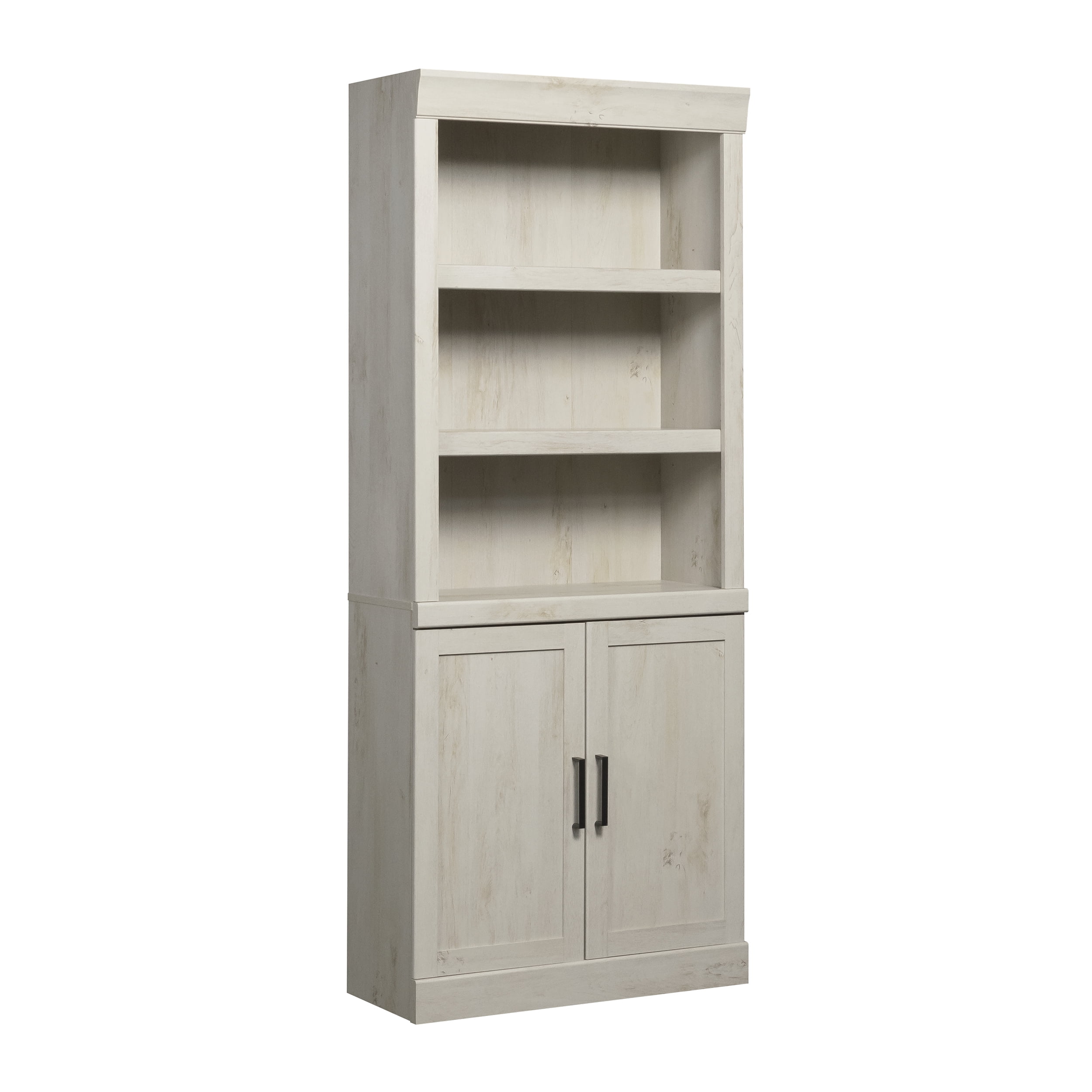 Better Homes & Gardens Glendale Bookcase With Doors, Rustic White Finish
