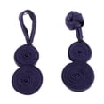 thumbnail image 3 of simhoa 5 Pairs Chinese Traditional Frog Closure Buttons Knot Sewing - navy, 3 of 8