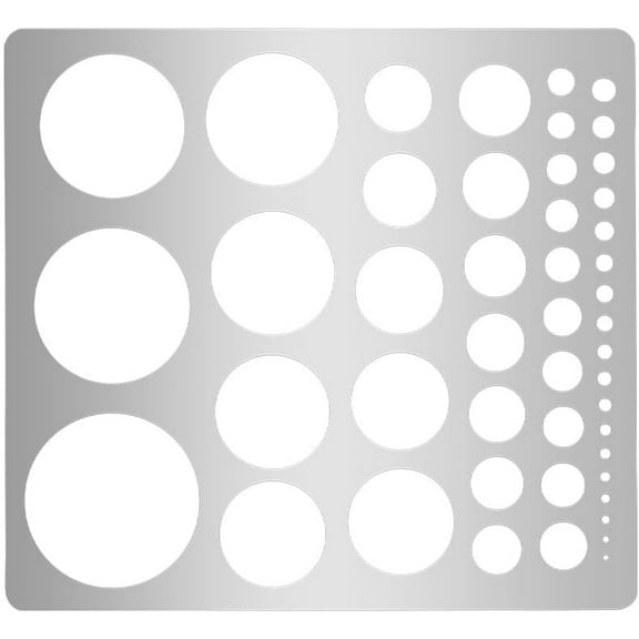 1Pcs Metal Circle Stencil Circle Templates for Drawing Stainless Steel Painting Stencils Circle Ruler Round Circle Tracers Stencil Templates Tool Circle Templates for Carving Drafting DIY