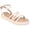 Off White, variant on Journee Collection Womens Palomma Faux Leather Cushioned Strappy Sandals