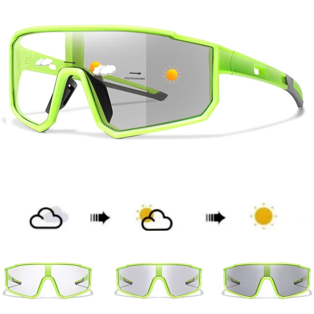 Typpkmm New Style Brand Photochromic Eyewear Men Women Bicycle Mtb Bike Running Fishing Cycling Glasses Comfortable Windproof Goggles