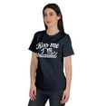 thumbnail image 4 of Inkmeso Kiss Me I'm Vaccinated Funny Pro Vaccine Crew Neck T-shirt For Women's-KR, 4 of 8
