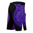 thumbnail image 2 of Raven Fightwear Men's Aztec Ranked BJJ MMA Shorts Purple, 2 of 3