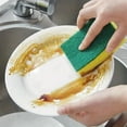 thumbnail image 2 of JUNWELL Multi-Purpose Kitchen Cleaning Sponges - Highly Absorbent  Rust & Grease Remover for Dishes  Pots  and Furniture - Durable Double-Layer Design with Sand Fibers for Extra Grip, 2 of 6