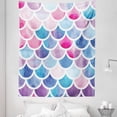 thumbnail image 1 of Fish Scale Tapestry, Circles Pastel Watercolors Mermaid Pattern Tropical Illustration, Fabric Wall Hanging Decor for Bedroom Living Room Dorm, 5 Sizes, Multicolor, by Ambesonne, 1 of 1
